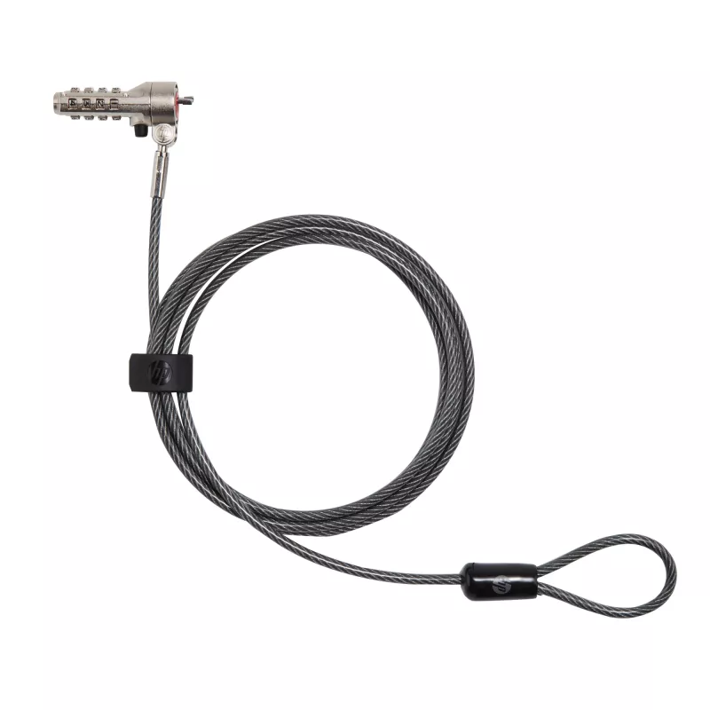 HP Essential Nano Combination kabelis Lock, 1,83 m, Kombinacinė spyna, Nerūdijantis plienas