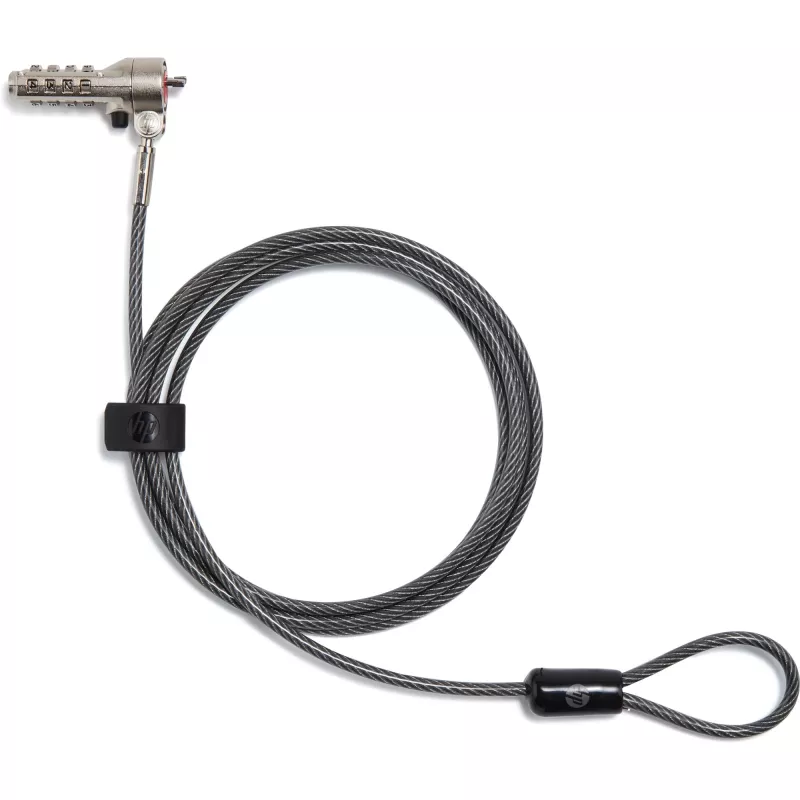 HP Essential Nano Combination kabelis Lock, 1,83 m, Kombinacinė spyna, Nerūdijantis plienas