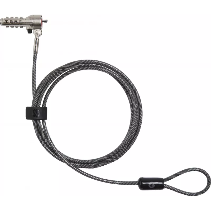 HP Essential Nano Combination kabelis Lock, 1,83 m, Kombinacinė spyna, Nerūdijantis plienas