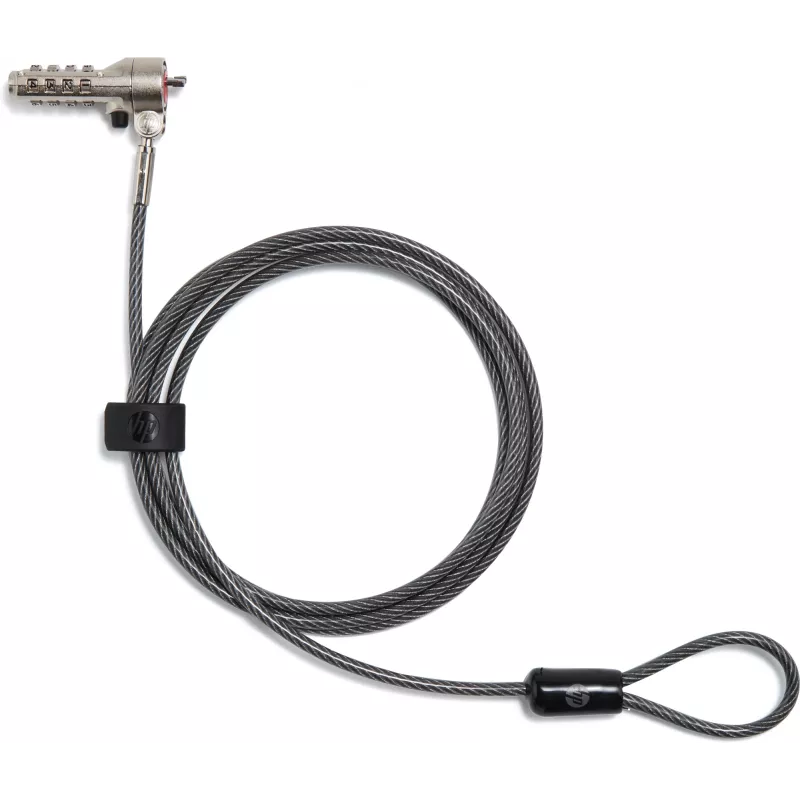 HP Essential Nano Combination kabelis Lock, 1,83 m, Kombinacinė spyna, Nerūdijantis plienas