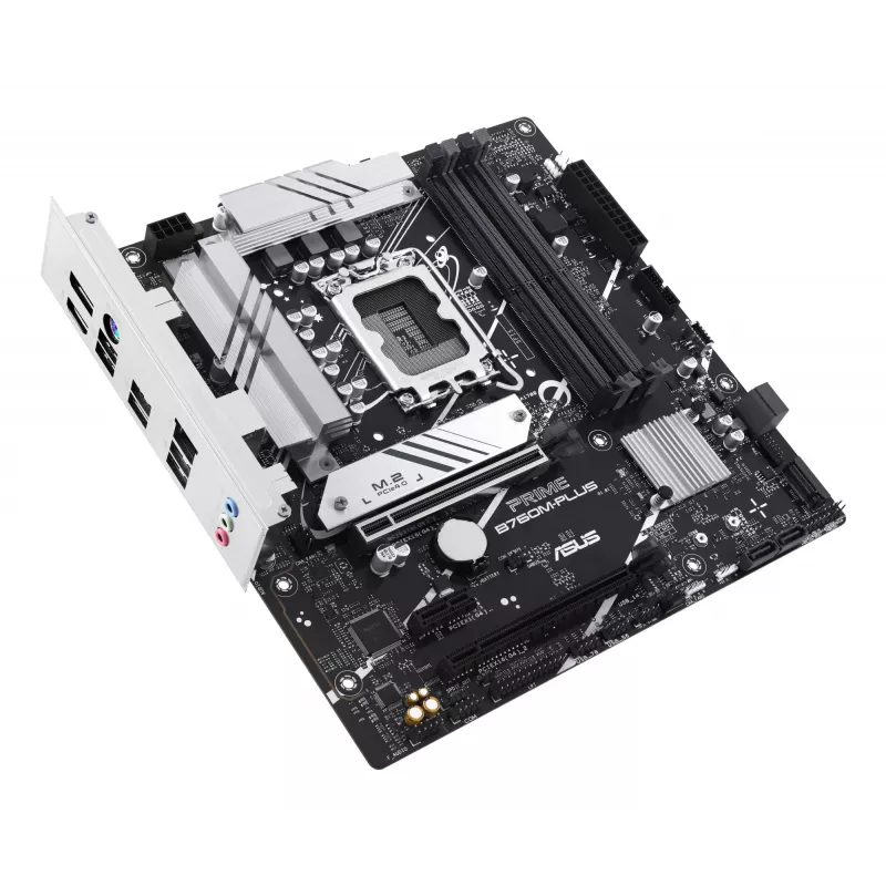 Motininė plokštė ASUS PRIME B760M-PLUS — Intel B760, LGA 1700, micro‑ATX, DDR5, 4 DIMM, 192GB, 2.5Gb LAN, 2x M.2