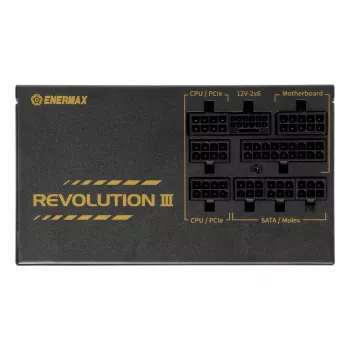 ENERMAX maitinimo blokas Revolution III 850 vatų 80 Plus Gold pilnai modulinis ATX 3.1