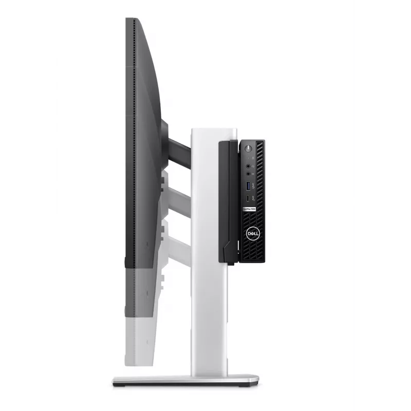 DELL Pro Micro All-in-One stovas - MFS22, 5.8 kg, 48.3 cm (19 coliai), 68.6 cm (27 coliai), 100 x 100 mm, Aukščio reguliavimas, Sidabrinė, Juoda