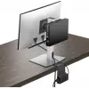 DELL Pro Micro All-in-One stovas - MFS22, 5.8 kg, 48.3 cm (19 coliai), 68.6 cm (27 coliai), 100 x 100 mm, Aukščio reguliavimas, Sidabrinė, Juoda