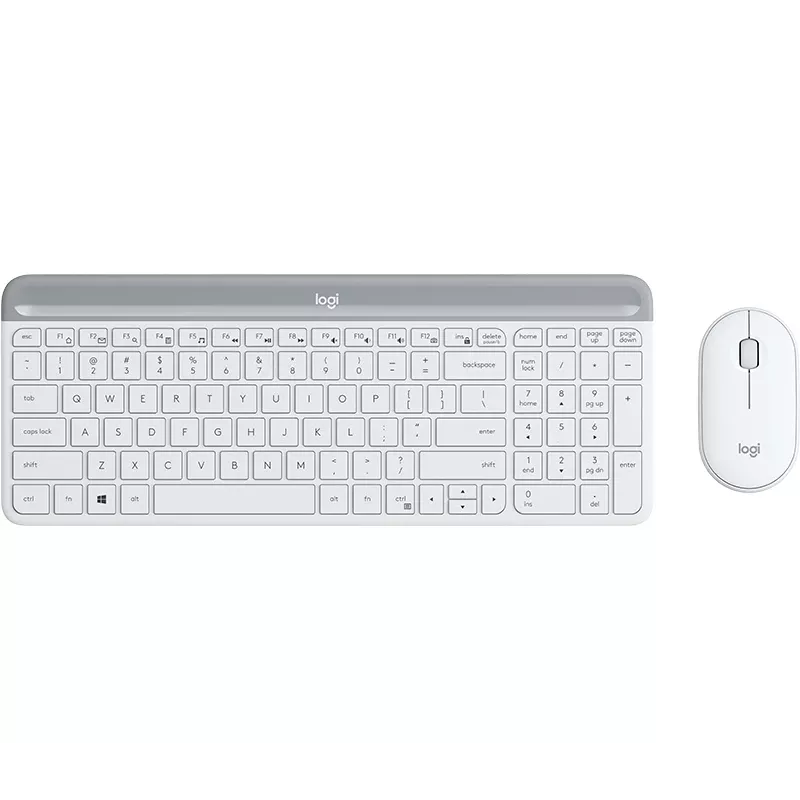 LOGITECH belaidė klaviatūros ir pelės kombinacija Mk470 - Offwhite - Qwerty US/Int'l
