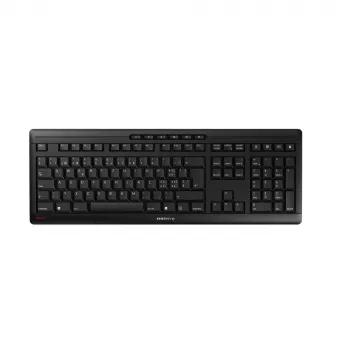 CHERRY Stream Wireless klaviatūra Universal RF Wireless + USB QWERTZ Šveicariška juoda