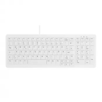 Contour Design Active Key Contour ClassicClean medicininė klaviatūra su nuimamu dangteliu, kompaktiška, laidinė, balta, DE C7000