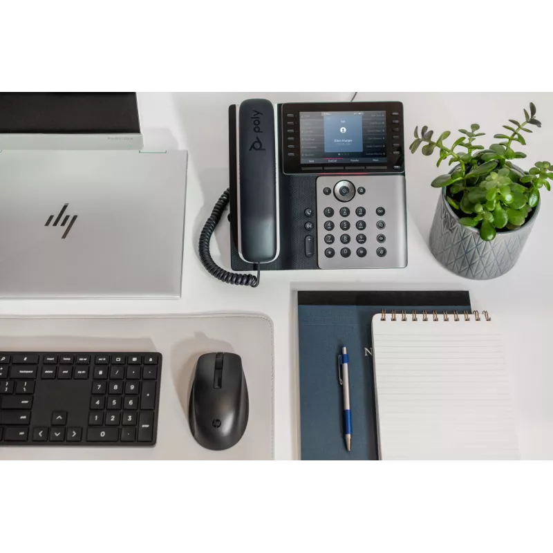 HP Poly Edge E550 IP Phone ir PoE palaikomas, IPS, 800 x 480 pikselių, 5:3, WPA2-Enterprise, EAP-TLS, HTTPS, ENERGY STAR, EAC, RoHS, Federal Communications Commission (FCC), CE