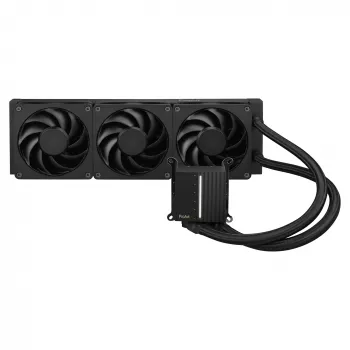 Skysčio aušinimo rinkinys ASUS ProArt LC 360 Black — 3x120 mm ventiliatoriai 800–2200 RPM, radiatorius 360 mm, varinė bazė, 40 cm vamzdeliai