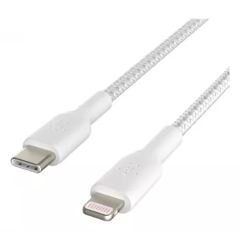 BELKIN Lightning į USB-C laidas pintas 1 m baltas