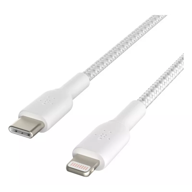 BELKIN Lightning į USB-C laidas pintas 1 m baltas