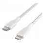 BELKIN Lightning į USB-C laidas pintas 1 m baltas