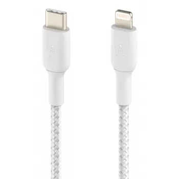 BELKIN Lightning į USB-C laidas pintas 1 m baltas