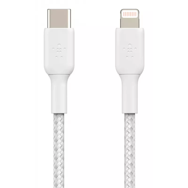 BELKIN Lightning į USB-C laidas pintas 1 m baltas