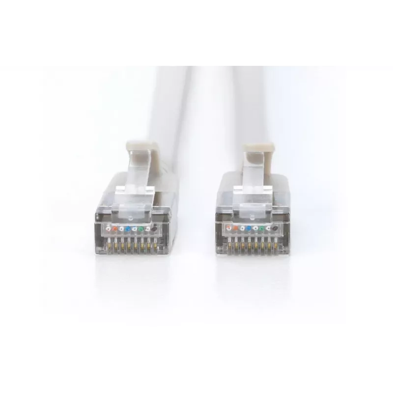 DIGITUS plonas komutacinis kabelis - CAT6A - F-FTP - 3m - Pilka