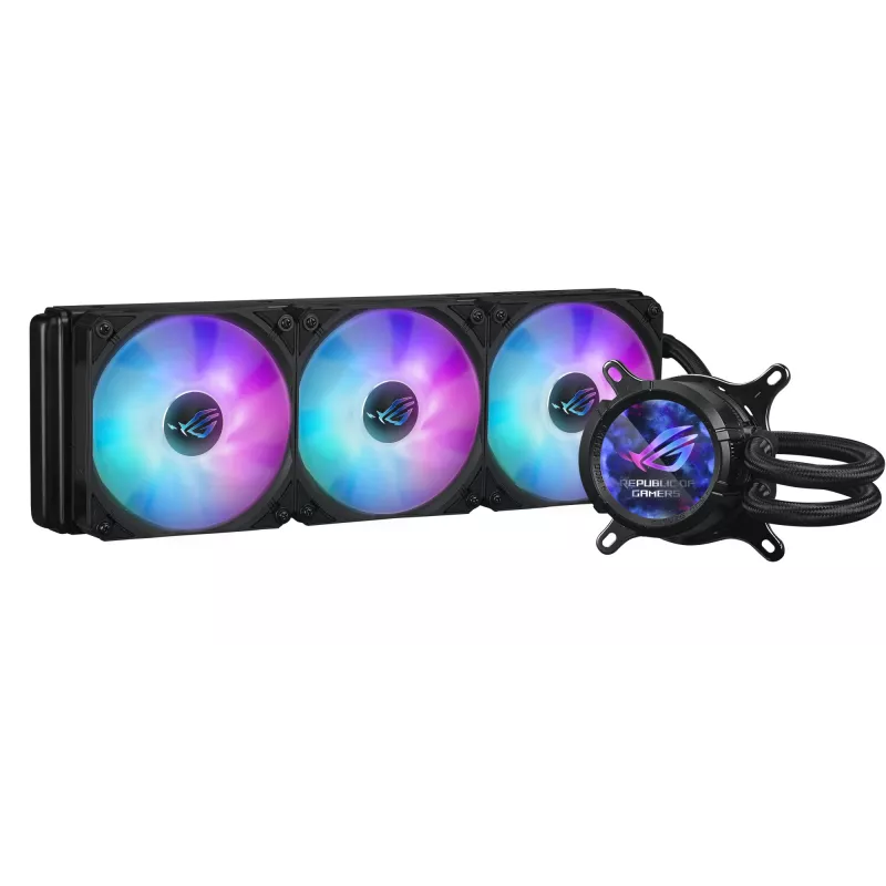 ASUS ROG STRIX LC III 360 ARGB procesoriaus viskas viename skystas aušintuvas 12 cm juodas