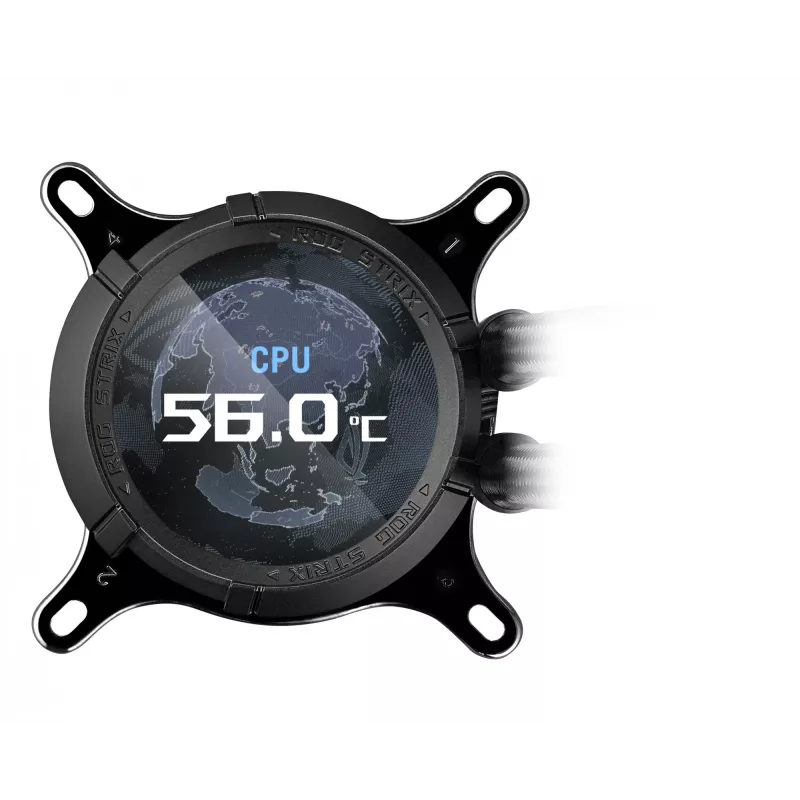 ASUS ROG STRIX LC III 360 ARGB procesoriaus viskas viename skystas aušintuvas 12 cm juodas