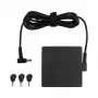 Maitinimo adapteris ASUS U90W-01 (ADP-90LE B) 90W, 100–240V įvestis, pasyvus aušinimas, 75×75 mm, 0,16 m laidas, juodas