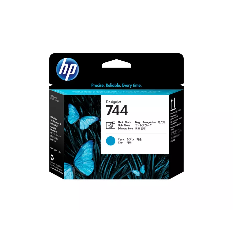 HP 744 Photo Juoda/Žydra DesignJet spausdinimo galvutė