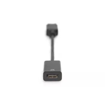 DIGITUS DP - HDMI laidas 20 cm juodas DP - HDMI tipo A M/F HDMI 2.0