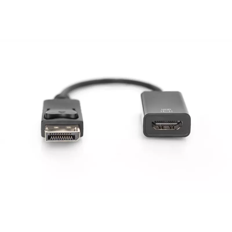 DIGITUS DP - HDMI laidas 20 cm juodas DP - HDMI tipo A M/F HDMI 2.0