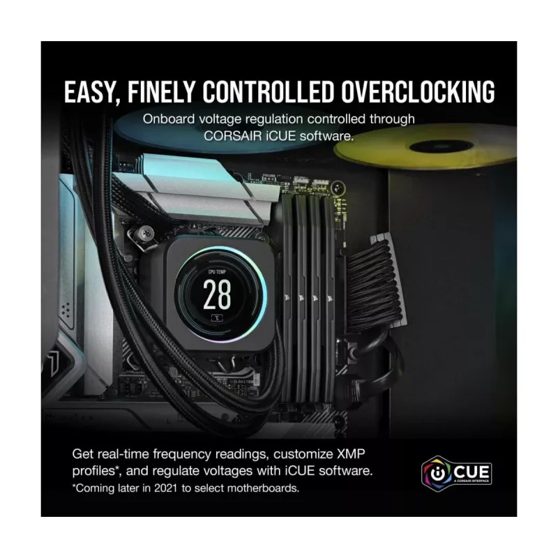 CORSAIR Vengeance 64GB DDR5 (2x32GB) 5600MHz CL40 atminties rinkinys – juoda