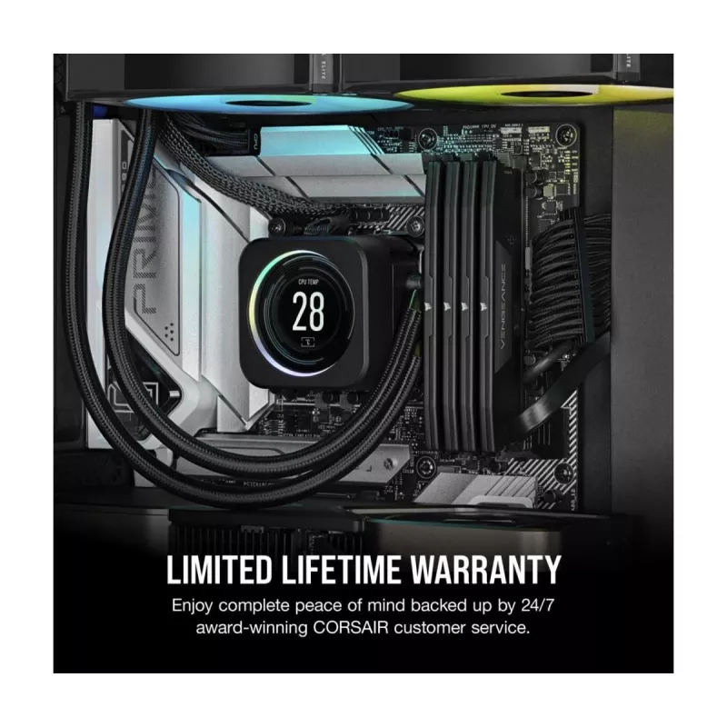CORSAIR Vengeance 64GB DDR5 (2x32GB) 5600MHz CL40 atminties rinkinys – juoda