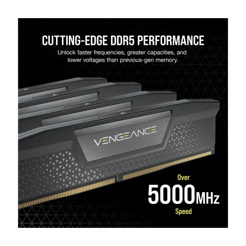 CORSAIR Vengeance 64GB DDR5 (2x32GB) 5600MHz CL40 atminties rinkinys – juoda