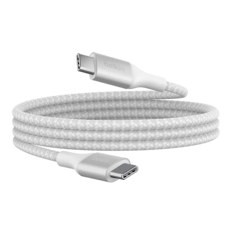 BELKIN USB laidas - Boostcharge - USB-C į USB-C laidas 240 W - 1 m - Baltas
