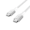 BELKIN USB laidas - Boostcharge - USB-C į USB-C laidas 240 W - 1 m - Baltas