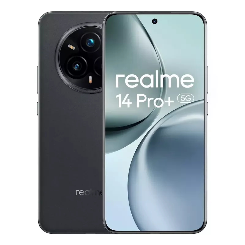 Išmanusis telefonas REALME 14 Pro+ 5G 6,83 col. OLED 512 GB, 12 GB RAM, 6000 mAh, Suede Pilka
