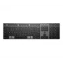 HP 725 kelių įrenginių belaidė įkraunama klaviatūra, viso dydžio (100%), belaidė, RF belaidė + Bluetooth, juoda