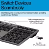 HP 725 kelių įrenginių belaidė įkraunama klaviatūra, viso dydžio (100%), belaidė, RF belaidė + Bluetooth, juoda