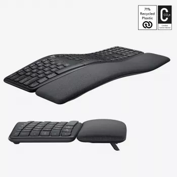 LOGITECH Ergo K860 - Belaidė išskleidžiamoji klaviatūra Graphite Qwerty US/International