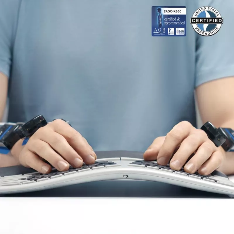 LOGITECH Ergo K860 - Belaidė išskleidžiamoji klaviatūra Graphite Qwerty US/International