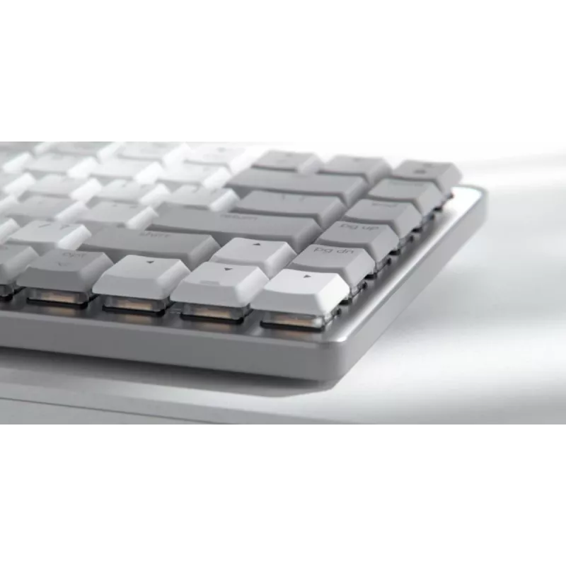 LOGITECH MX Mechanical Mini for Mac Minimalist Wireless Illuminated Performance Keyboard Pale Gray - US Inte - Qwerty