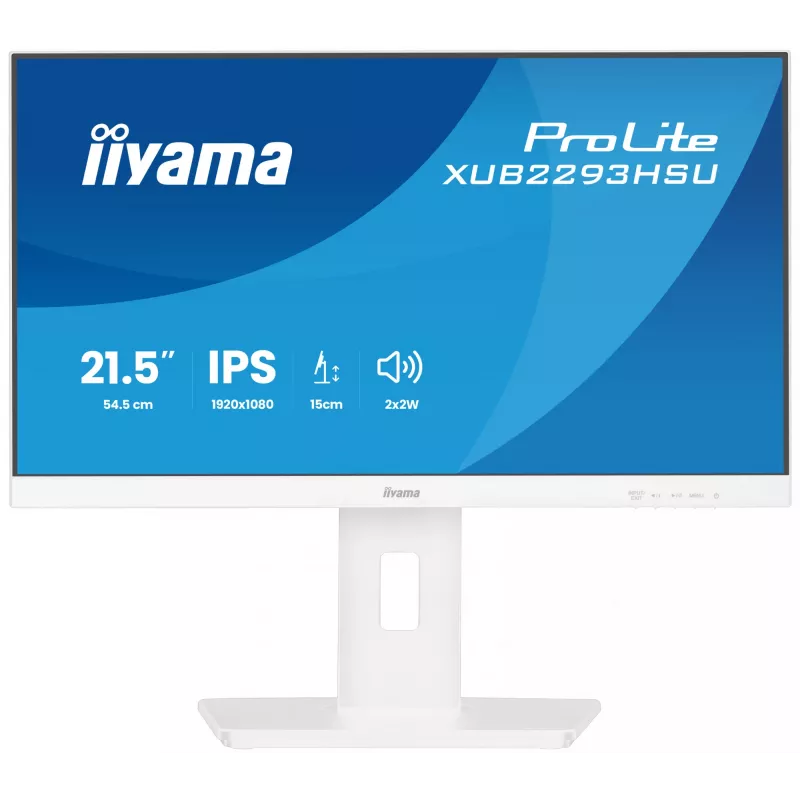 iiyama ProLite XUB2293HSU-W7 kompiuterio monitorius 54,6 cm (21,5 colio) 1920 x 1080 pikselių Full HD LED Baltas