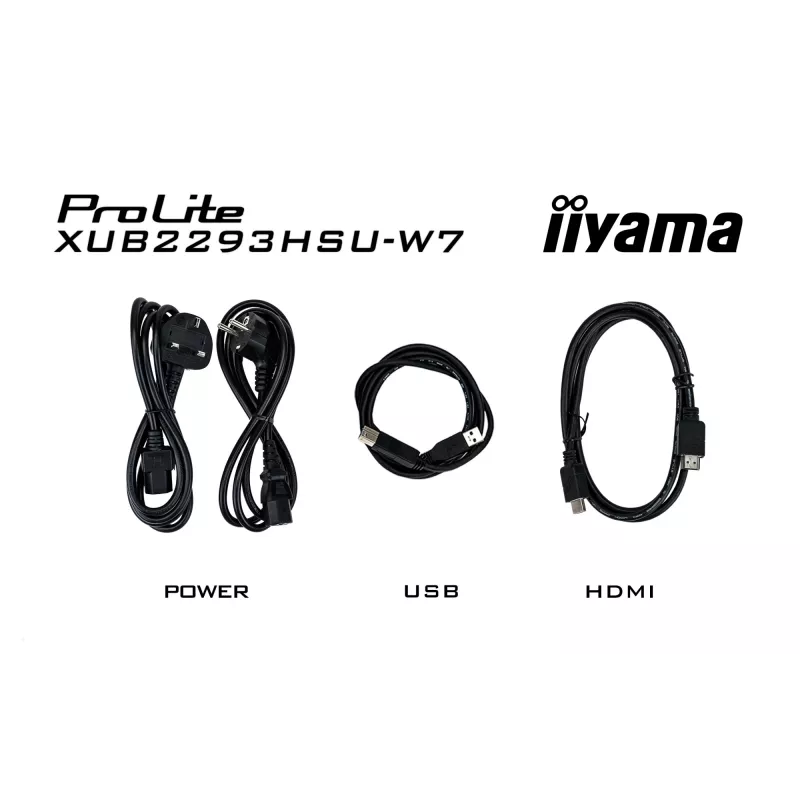 iiyama ProLite XUB2293HSU-W7 kompiuterio monitorius 54,6 cm (21,5 colio) 1920 x 1080 pikselių Full HD LED Baltas