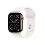 APPLE Watch Series 11 GPS + Cellular 46mm auksinis titano korpusas su švelniai rožiniu sportiniu dirželiu S/M