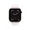 APPLE Watch Series 11 GPS + Cellular 46mm auksinis titano korpusas su švelniai rožiniu sportiniu dirželiu S/M