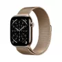 APPLE Watch Series 11 GPS + Cellular 46mm auksinis titano korpusas su auksine Milano kilpa - M/L