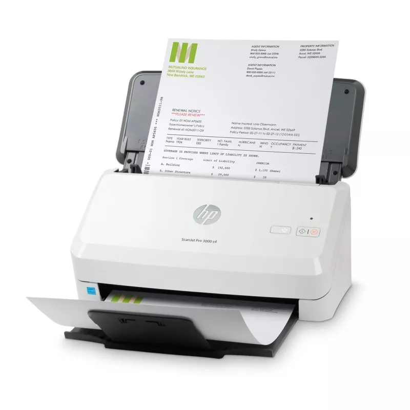 HP Scanjet Pro 3000 s4 dokumentų skaitytuvas 600 x 600 DPI A4 juoda, balta