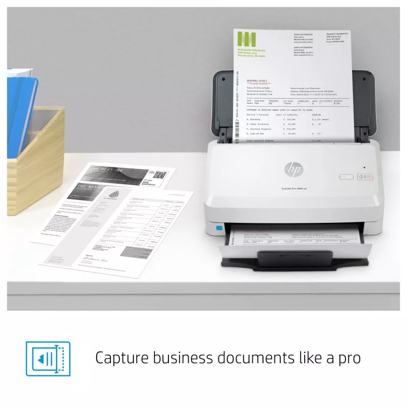 HP Scanjet Pro 3000 s4 dokumentų skaitytuvas 600 x 600 DPI A4 juoda, balta