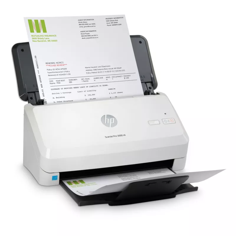 HP Scanjet Pro 3000 s4 dokumentų skaitytuvas 600 x 600 DPI A4 juoda, balta