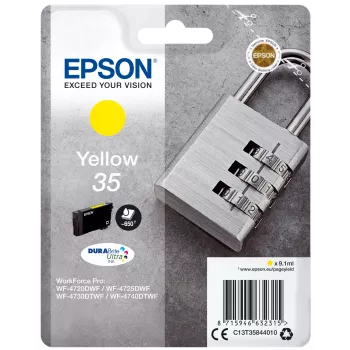 Epson Padlock Singlepack Geltona 35 DURABrite Ultra rašalas