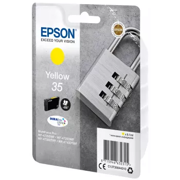 Epson Padlock Singlepack Geltona 35 DURABrite Ultra rašalas