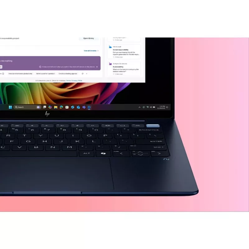 HP EliteBook Ultra G1i Next Gen AI PC Wolf Pro Security Edition Copilot+ PC Intel Core Ultra 7 258V nešiojamas kompiuteris 35,6 cm (14 colių) jutiklinis ekranas 2.8K 32 GB LPDDR5x-SDRAM Wi-Fi 7 (802.11be) Windows 11 Pro mėlyna