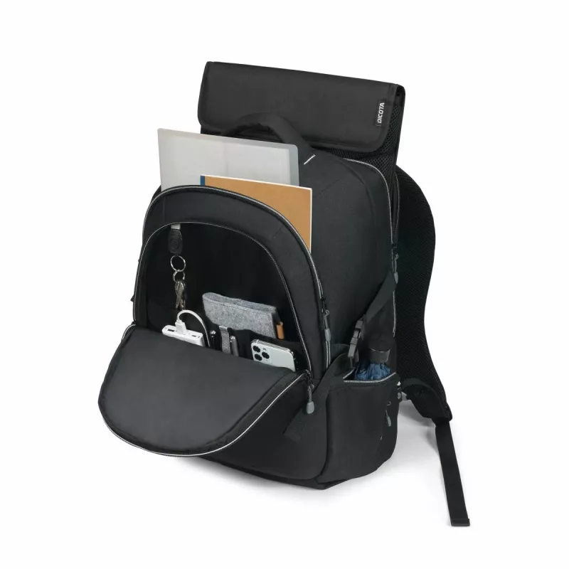 DICOTA Eco - 14-15.6 inch nešiojamojo kompiuterio kuprinė - juoda / 600D perdirbtas PET