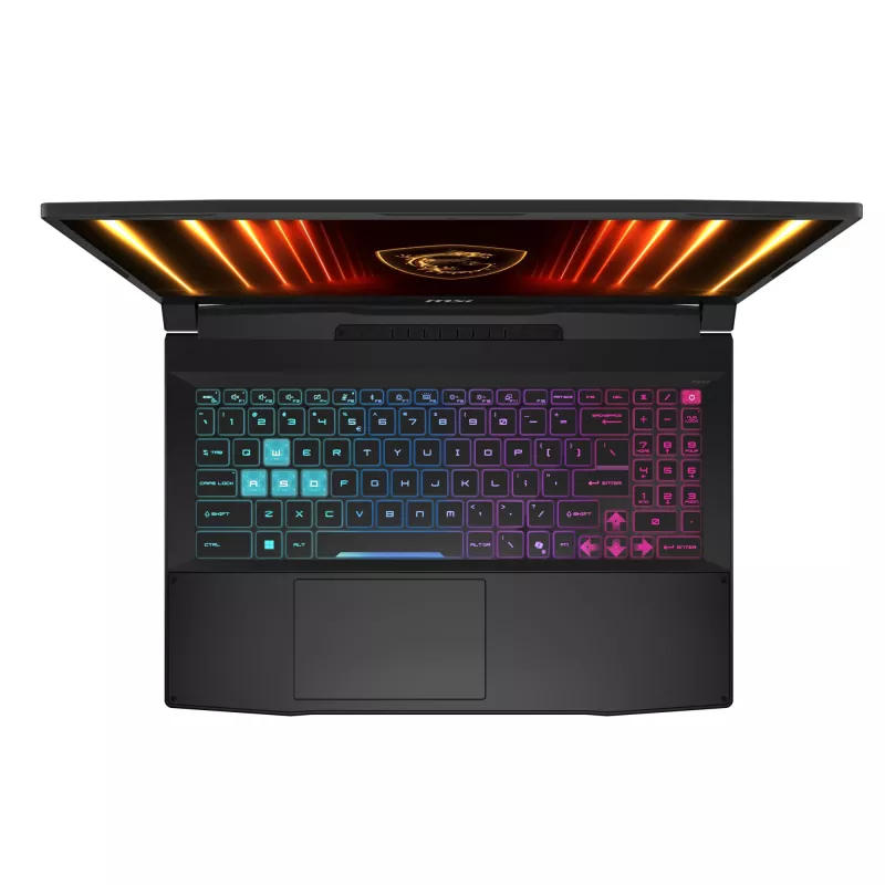 MSI Katana 15 HX B14WFK-487 Intel® Core™ i7 i7-14650HX nešiojamas kompiuteris 39,6 cm (15,6 colio) Full HD 16 GB DDR5-SDRAM 512 GB SSD NVIDIA GeForce RTX 5060 Wi-Fi 6E (802.11ax) Windows 11 Home juoda