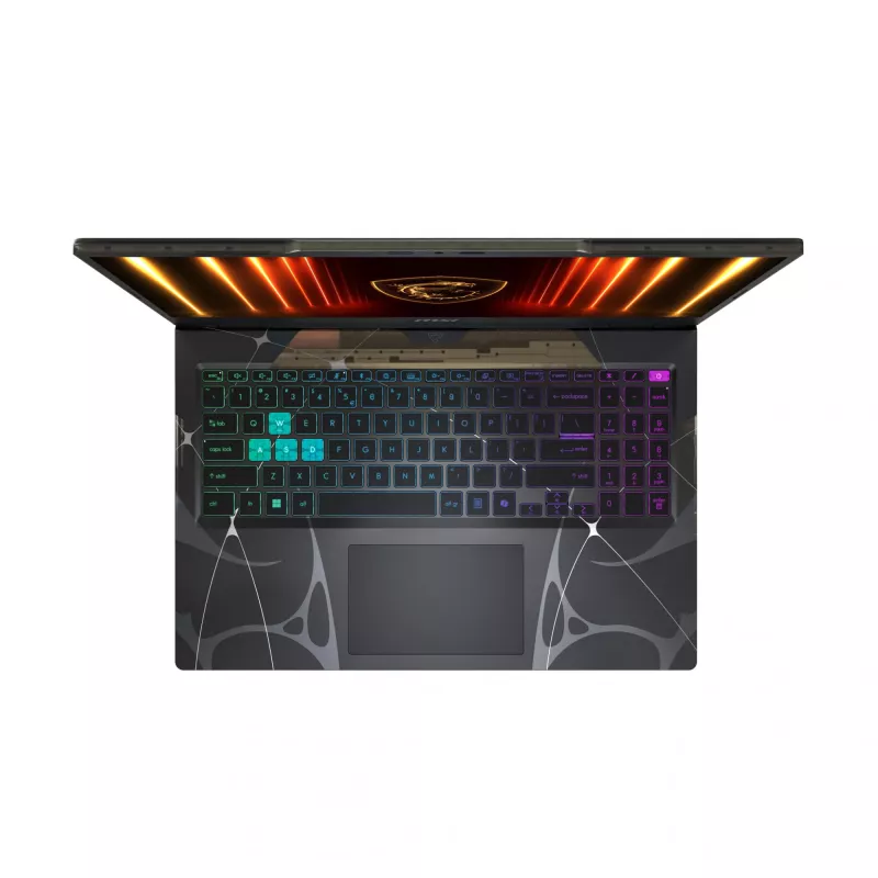 MSI Cyborg 15 B2RWEKG-067 Intel Core 7 240H nešiojamas kompiuteris 39,6 cm (15,6 colio) Full HD 16 GB DDR5-SDRAM 512 GB SSD NVIDIA® GeForce RTX™ 5050 Wi-Fi 6E (802.11ax) Windows 11 Home juodas